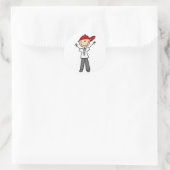 Voetbal scheidsrechter Sticker (Tas)