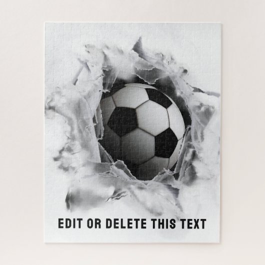 Voetbal schot legpuzzel (Verticaal)