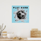 Voetbal schot poster (Keuken)