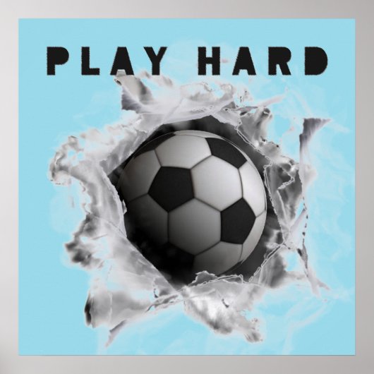 Voetbal schot poster (Voorkant)
