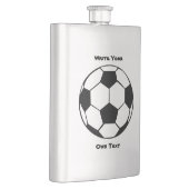 Voetbal - Schrijf uw eigen tekst Heupfles (Rechts)