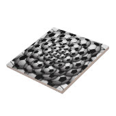 Voetbal Seizoen Keramische Tegel Tegeltje (Zijkant)