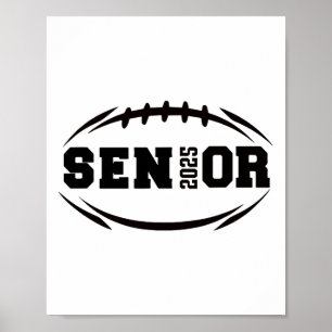 Voetbal Senior 2025 Afstuderen Jaar Poster