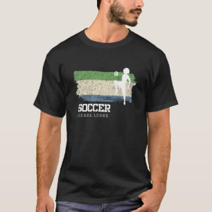 Voetbal Sierra Leone Vlag Football Vrouwen Voetbal T-shirt