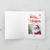 Voetbal & Sinterklaas Aangepaste Kerst Kaarten (Binnen)