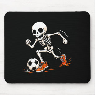 Voetbal skelet halloween kostuum jongens kinderen muismat