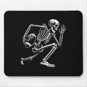 Voetbal Skelet Spelen Voetbal Halloween Skull Love Muismat