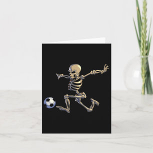 Voetbal Skeleton Halloween Mannen Boys Soccer Play Kaart