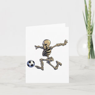 Voetbal Skeleton Halloween Mannen Boys Soccer Play Kaart