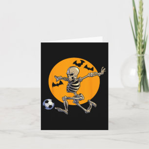 Voetbal Skeleton Halloween Mannen Boys Soccer Play Kaart