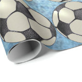 Voetbal Sky Blue 1 Cadeaupapier (Rol Hoek)