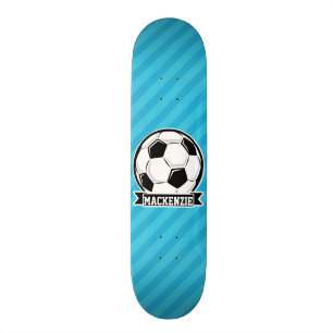 Voetbal; Sky Blue Stripes Skateboard