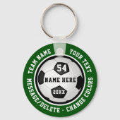 Voetbal Sleutelhangers gepersonaliseerd voor jonge (Voorkant)