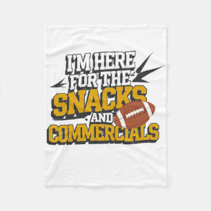 Voetbal Snacks En Reclame Kickoff Heren En Dames Fleece Deken