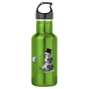 Voetbal Snowman Waterfles