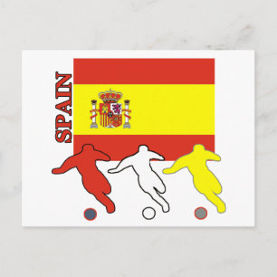 Voetbal Spanje Briefkaart