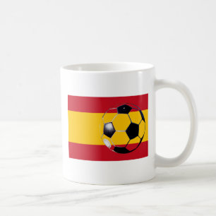 Voetbal Spanje vlag2 De MUSEUM Zazzle Gifts Koffiemok