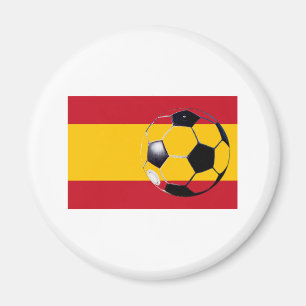 Voetbal Spanje vlag2 De MUSEUM Zazzle Gifts Magneet