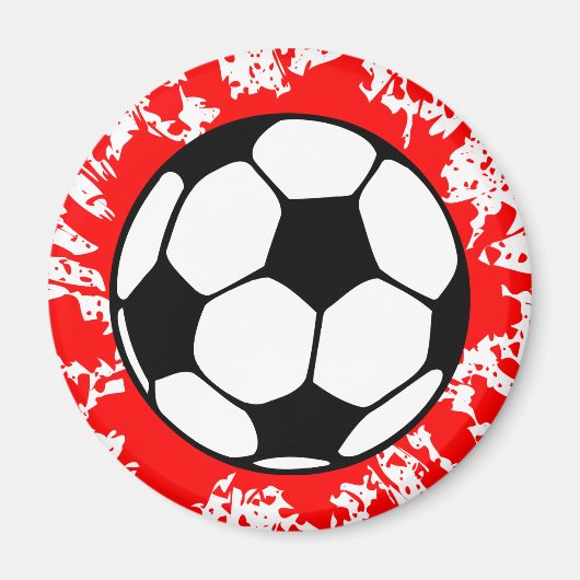 voetbal spatten. magneet (Voorkant)
