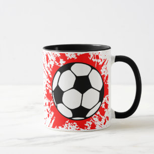 voetbal spatten. mok