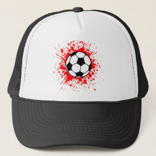 voetbal spatten. trucker pet