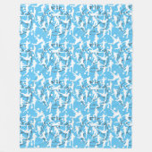 Voetbal Spel Patroon Fleece Deken (Voorkant)