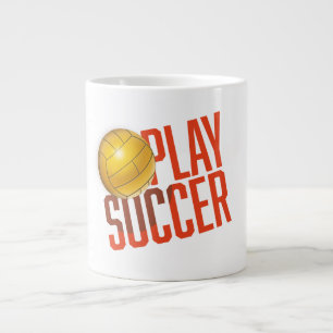 Voetbal spelen extra grote beker