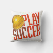 Voetbal spelen kussen (Achterkant)