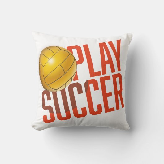 Voetbal spelen kussen (Voorkant)