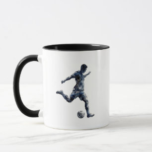 Voetbal Speler Silhouet Mok