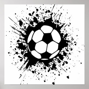 voetbal spetters poster