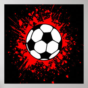 voetbal spetters poster