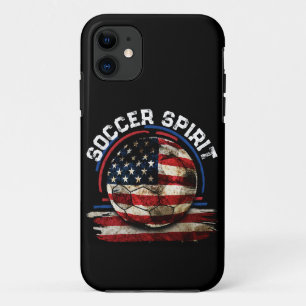 Voetbal Spirit USA, Voetbal Fan iPhone 11 Hoesje