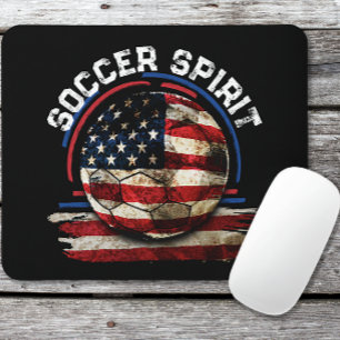 Voetbal Spirit USA, Voetballer USA Patriottisme Muismat