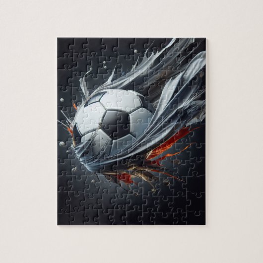 "voetbal splash" puzzel (Verticaal)