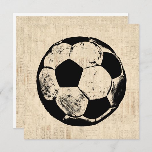 voetbal sport Art sport Notitiekaartje (Voorkant / Achterkant)