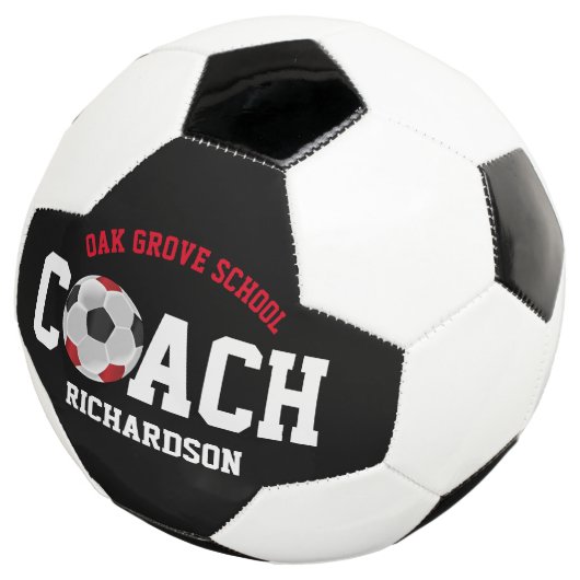 Voetbal Sport Coach - Rood (Drie kwart)