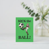 Voetbal Sport Coach Trainer Visitekaartje (Staand voorkant)