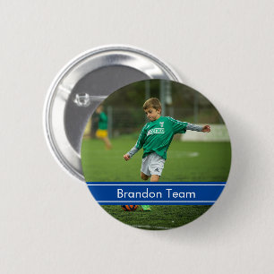 Voetbal Sport Foto Ronde Button 5,7 Cm