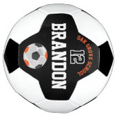 Voetbal sport - Oranje, zwart en wit (Gedraaid)