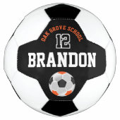Voetbal sport - Oranje, zwart en wit (Voorkant)
