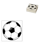 Voetbal Sport Rubber Art Stamp Rubberstempel (Gestempeld)