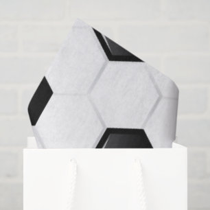 Voetbal Sport Wit Zwart Spel Kinderen Plezier Tissuepapier