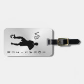 Voetbal / Sportontwerp Bagagelabel (Voorkant horizontaal)