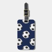 Voetbal Sportpatroon Bagagelabel (Voorkant verticaal)