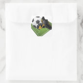 Voetbal Square Sticker (Tas)