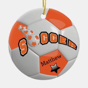 Voetbal Star Player personaliseren SINAASAPPEL Keramisch Ornament