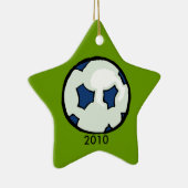 voetbal ster 2010 keramisch ornament (Rechts)