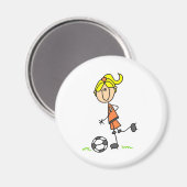 Voetbal Stick figuur magneet (Voorkant / Achterkant)