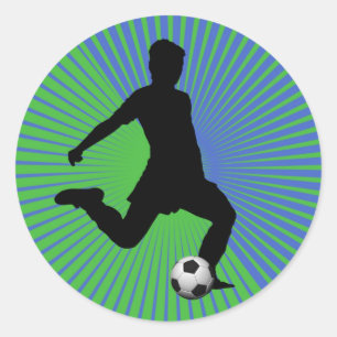 Voetbal Sticker - Boy Green